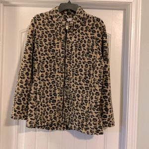 Leopard print short jacket